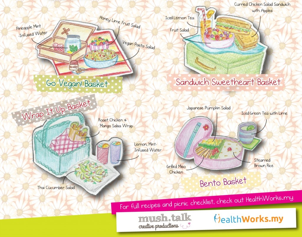 healthy picnic baskets